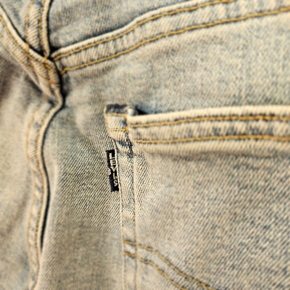 Levi's Made & Crafted Big E 501 Jeans Blue Denim Women's Size 24x28 Button Fly - Picture 12 of 16